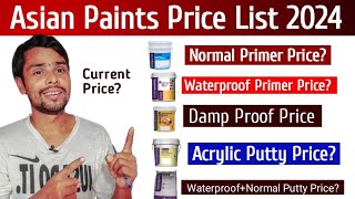 Asian Paints All Base Coat Price List [upl. by Inalial246]