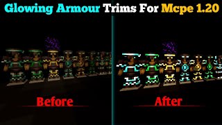 Glowing Armour Trims Texture Pack For MCPEBedrock 120  How To Get Glowing Armour Texture Pack [upl. by Fesuoy932]