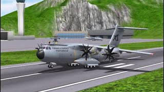 TransCargo International Flight 357  Landing Animation  Turboprop Flight Simulator [upl. by Blen]