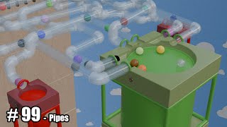 Pipes  3D Marble Race [upl. by Martella]