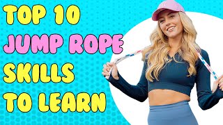 THE 10 COOLEST JUMP ROPE TRICKS TO LEARN THIS YEAR  anyone can learn these [upl. by Fidelas]