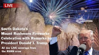 🔴 LIVE President Trump Speaks at Mount Rushmore ALL DAY Coverage and Fireworks 7320 [upl. by Ennairrek]