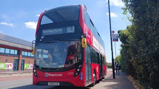 Full Route Visual  London Superloop SL3  Thamesmead TC  Bromley North  YX68UTR 11073 E400MMC SH [upl. by Asiel]