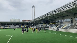 Training at Bravida Arena followed by the UEFA delegate’s meeting [upl. by Deanne]