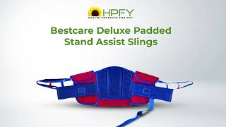 Transfer From Bed to Commode  Bestcare Deluxe Padded Stand Assist Slings  HPFY [upl. by Akirrehs]