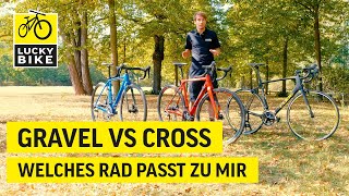 Gravel vs Cyclocross Vergleich  Welches Rad passt zu mir [upl. by Ysirhc]