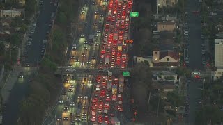 5 pm Thanksgiving Traffic in Los Angeles [upl. by Aciretnahs952]