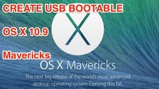 How to Create Bootable USB to install OS X 109 Mavericks [upl. by Emanuele]