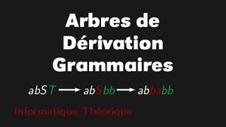 Arbre de dérivation pour les grammaires algébriques hors contexte [upl. by Dituri]