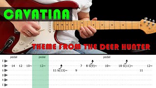 CAVATINA Theme from The Deerhunter  Guitar lesson with tabs  The Shadows [upl. by Erehpotsirhc518]