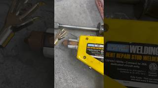 Harbor freight stud gun dent puller hack [upl. by Annayt]