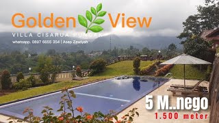 dijual villa di puncak GOLDEN VIEW Vila Puncak 5 M nego owner [upl. by Pelaga]