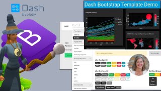 Dashboards with Dash Bootstrap Templates [upl. by Ynnoj]