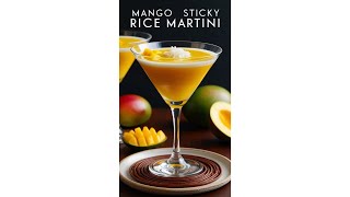 The Exotic Twist You Didnt Know You Needed Mango Sticky Rice Martini 🍹🥭 [upl. by Debo]