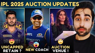 IPL 2025 News  Jayawardene New MI Head Coach😲Harshit Rana KKR Retention Confirmed  Auction Update [upl. by Theurich]