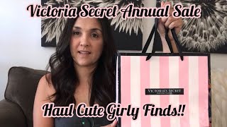 Victoria Secret Semi Annual Sale Haul  Cute Girly Finds [upl. by Dnilazor]