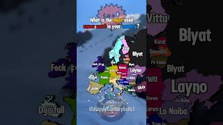 Most used swear word in each European country  countries map [upl. by Ailedo]