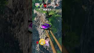 Help Me Get My Crush Attention In A Car Jump Challenge 🚗 🌲 shorts beamngdrive [upl. by Bronny3]