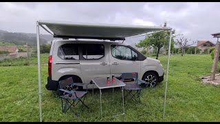 Micro camper side awning car camping side awning Fiamma F35 Pro [upl. by Tobit]