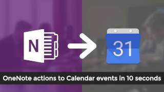 OneNote to Google Calendar Integration  Events [upl. by Field]