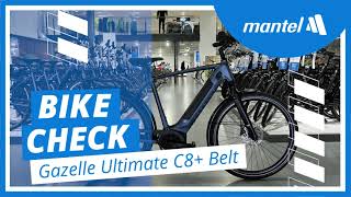 GAZELLE ULTIMATE C8 HMB BELT Elektrische Fiets Bike Check [upl. by Aciraj]