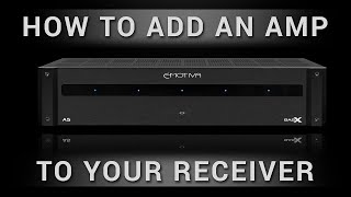 How to add an External Amplifier to your Home Theater Receiver [upl. by Nueormahc]