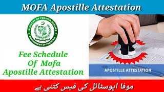 Fee Schedule of MOFA Apostille Attestation  Apostille Attestation Process MOFA Update 2024 Explain [upl. by Gurevich251]