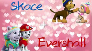 Paw patrol Skace and Evershall love story [upl. by Pardew]