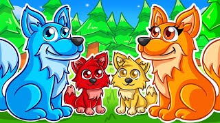 Adopté a Mi Propia Familia de LOBOS en Roblox [upl. by Calendra957]