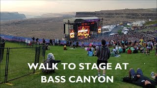 Walk to Stage at BASS CANYON Stabilized [upl. by Angrist]