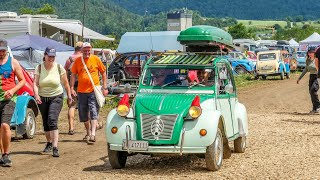 2023 2CV Welttreffen Schweiz  24th World Meeting of 2CV Friends Meeting Délémont Switzerland [upl. by Eerahs905]