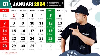 Kalender Tahun 2024 Lengkap dengan Libur Nasional [upl. by Isaac]