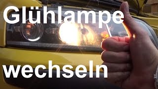 Fiat Punto Abblendlicht H7 Lampe wechseln ersetzen Birne Glühlampe austauschen Lampenwechsel [upl. by Ahsini]