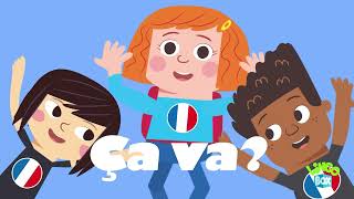 French Ça va song  How are you in French song  Fun French songs for kids [upl. by Benia]