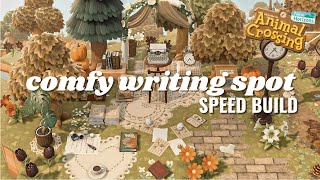 Comfy Writing Spot Speed Build  Animal Crossing New Horizons [upl. by Primrose768]