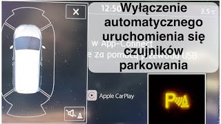 Wyłączenie automatycznego uruchomienia się czujników parkowania VW [upl. by Calabresi]