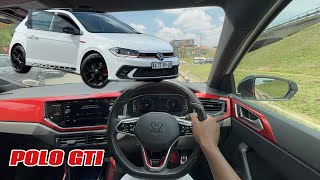 Spent a day with a POLO GTI  Highway POV drive VLOG With Downpipe [upl. by Launce]