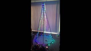 Dream Color LED String Lights work with VSS WiFi Music Controller for Christmas tree [upl. by Leihcim]