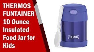 THERMOS FUNTAINER 10 Ounce Vacuum Insulated Food Jar for Kids [upl. by Yednil]