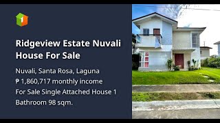 Ridgeview Estate Nuvali House For Sale [upl. by Ettelloc]