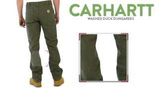 Carhartt Washed Duck Dungarees  Relaxed Fit For Men [upl. by Adigirb]