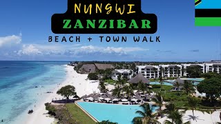 Nungwi Beach Zanzibar 🇹🇿 and town walk  First impressions [upl. by Inaboy]