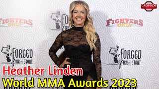 Trainer of the Year Heather Linden Happy in Backstage Role in Fighters Careers  World MMA Awards [upl. by Zednanref]