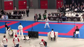 Mohamed Al Mosawi KUW vs Ryo Kiyuna JPN WKF World Karate Championships 2018 Male Kata [upl. by Lorry257]