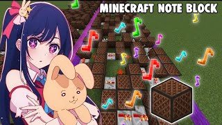 Full Song Yoasobi  Idol Oshi No Ko Minecraft note block cover [upl. by Yrrum675]