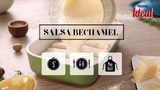 Salsa bechamel para canelones y lasaña  Recetas Leche IDEAL [upl. by Fitalludba]