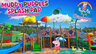 Muddy Puddles Splash Pad at Peppa Pig Park Günzburg Germany June 2024 4K [upl. by Amak692]