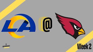 Cardinals Vs Rams Week 2 NFL FOOTBALL LIVE [upl. by Ydennek]