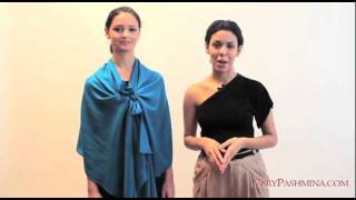 How To Wear A Pashmina With A Dress  Style 03 [upl. by Press]