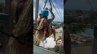 Zip line In cococay part 3 vacation viral [upl. by Bushey]